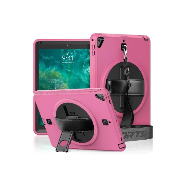 Apple İpad 5 Air 9.7 Kılıf Strap-c Otterbox Tablet Kapak - Pembe