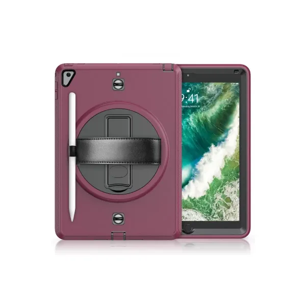 Apple İpad 5 Air 9.7 Kılıf Strap-c Otterbox Tablet Kapak - Mürdüm
