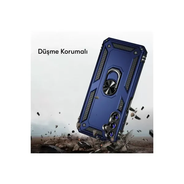 Samsung Galaxy A04s Kılıf Sofya Yüzüklü Silikon Kapak - Rose