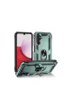 Samsung Galaxy A04s Kılıf Sofya Yüzüklü Silikon Kapak - Yeşil