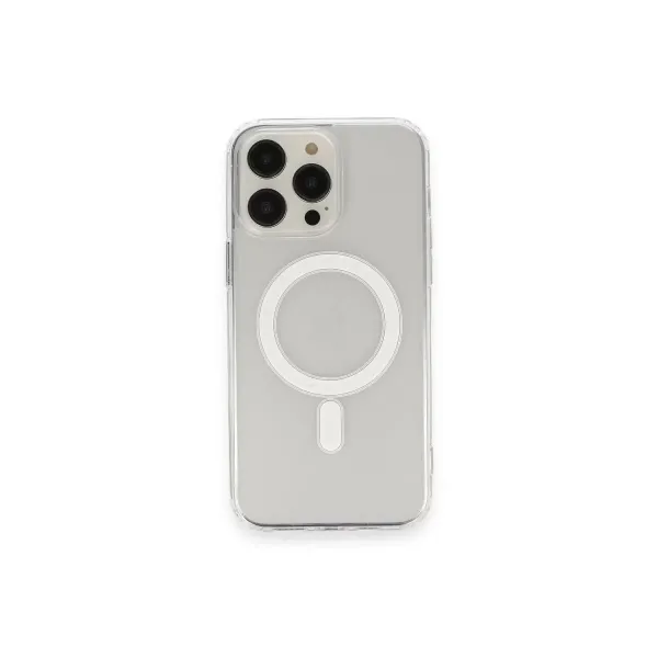 Apple İphone 14 Pro Kılıf Matte Şeffaf Magneticsafe - Şeffaf