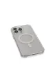 Apple İphone 13 Pro Max Kılıf Matte Şeffaf Magneticsafe - Şeffaf
