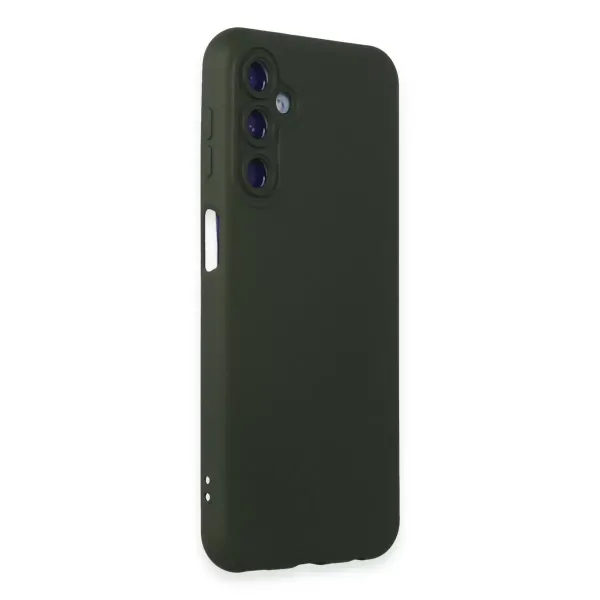 Samsung Galaxy M34 5g Kılıf Nano İçi Kadife Silikon - Koyu Yeşil