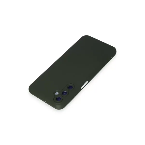 Samsung Galaxy M34 5g Kılıf Nano İçi Kadife Silikon - Koyu Yeşil