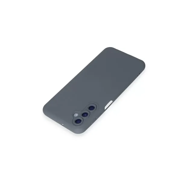 Samsung Galaxy M34 5g Kılıf Nano İçi Kadife Silikon - Gri
