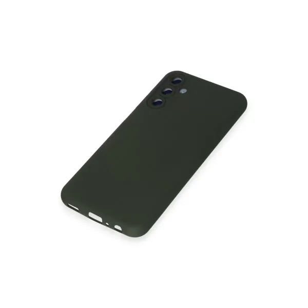 Samsung Galaxy M14 5g Kılıf Nano İçi Kadife Silikon - Koyu Yeşil