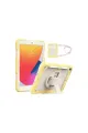 Apple İpad 10.2 (7.nesil) Kılıf Strap New Tablet Kapak - Sarı