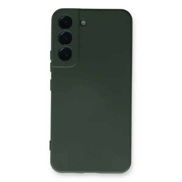 Samsung Galaxy S23 Plus Kılıf Nano İçi Kadife Silikon - Koyu Yeşil