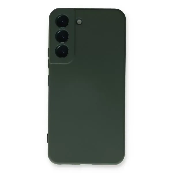 Samsung Galaxy S23 Plus Kılıf Nano İçi Kadife Silikon - Koyu Yeşil