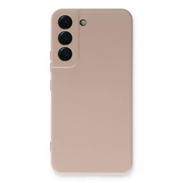 Samsung Galaxy S23 Plus Kılıf Nano İçi Kadife Silikon - Pudra
