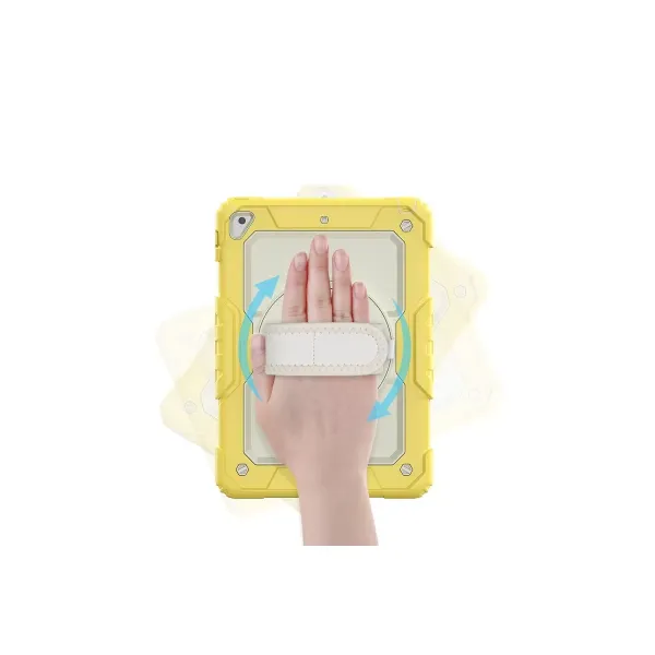 Apple İpad 5 Air 9.7 Kılıf Strap New Tablet Kapak - Sarı