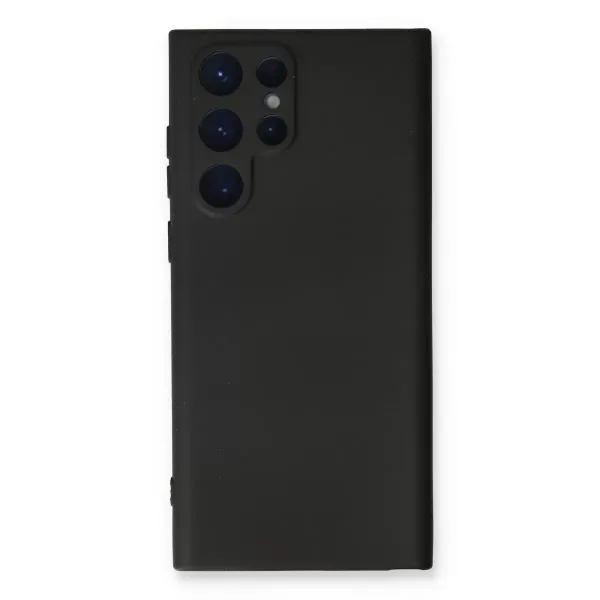 Samsung Galaxy S23 Ultra Kılıf Nano İçi Kadife Silikon - Siyah