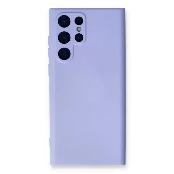 Samsung Galaxy S23 Ultra Kılıf Nano İçi Kadife Silikon - Lila