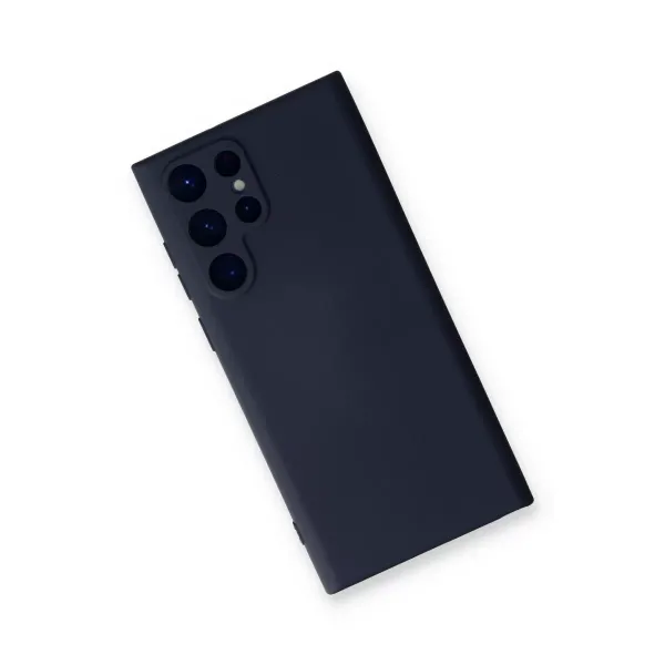 Samsung Galaxy S23 Ultra Kılıf Nano İçi Kadife Silikon - Lacivert