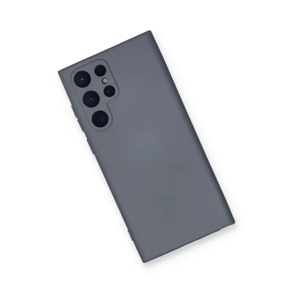 Samsung Galaxy S23 Ultra Kılıf Nano İçi Kadife Silikon - Gri