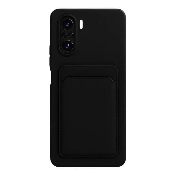 Xiaomi Mi 11i Kılıf Kelvin Kartvizitli Silikon - Siyah