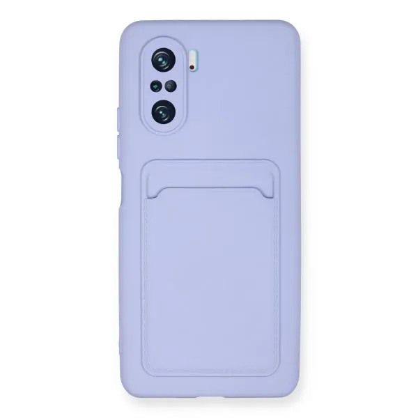 Xiaomi Mi 11i Kılıf Kelvin Kartvizitli Silikon - Lila