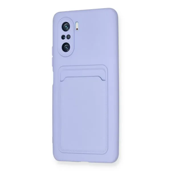 Xiaomi Mi 11i Kılıf Kelvin Kartvizitli Silikon - Lila