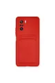 Xiaomi Mi 11i Kılıf Kelvin Kartvizitli Silikon - Kırmızı