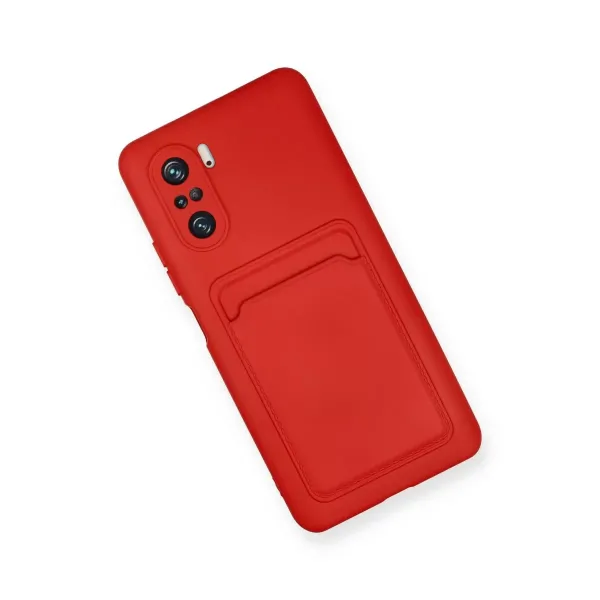 Xiaomi Mi 11i Kılıf Kelvin Kartvizitli Silikon - Kırmızı