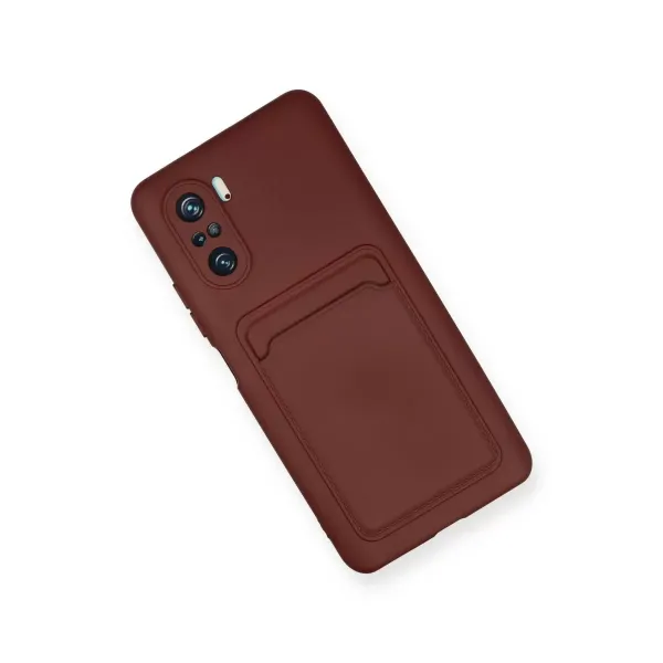 Xiaomi Mi 11i Kılıf Kelvin Kartvizitli Silikon - Bordo