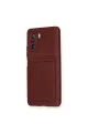 Xiaomi Mi 11i Kılıf Kelvin Kartvizitli Silikon - Bordo