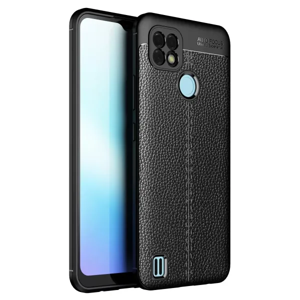 Realme C25 Kılıf Auto Focus Kapak - Siyah
