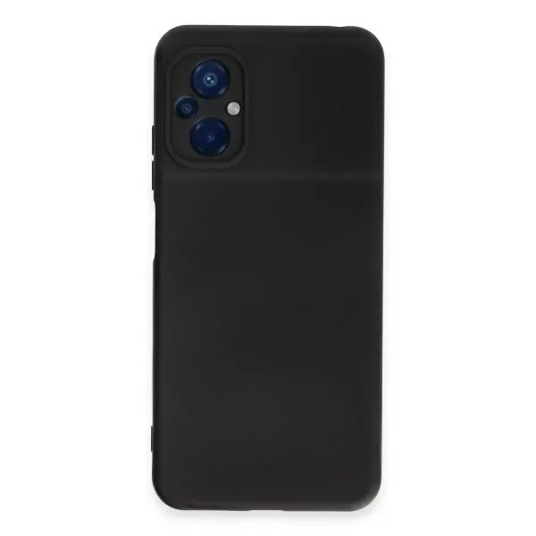 Xiaomi Poco M5 Kılıf Nano İçi Kadife Silikon - Siyah