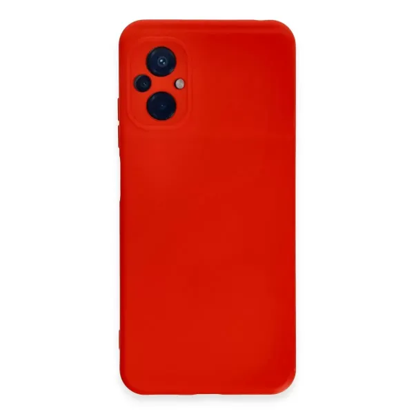 Xiaomi Poco M5 Kılıf Nano İçi Kadife Silikon - Kırmızı