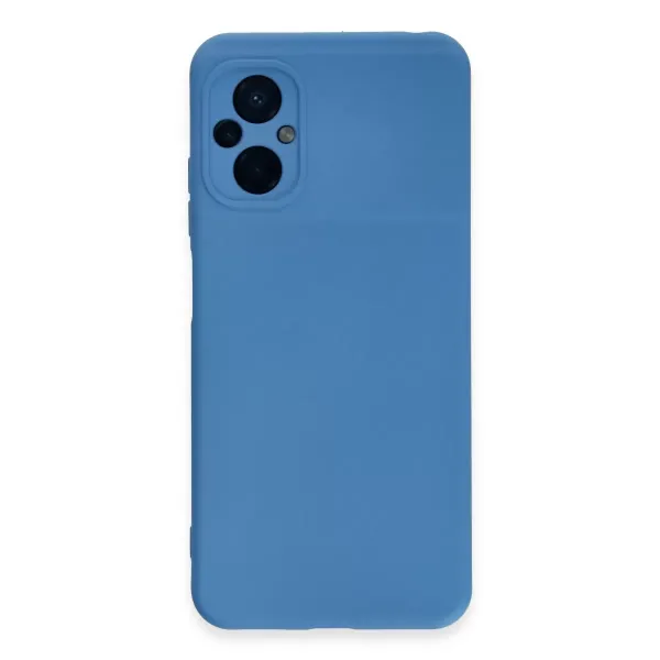 Xiaomi Poco M5 Kılıf Nano İçi Kadife Silikon - Mavi