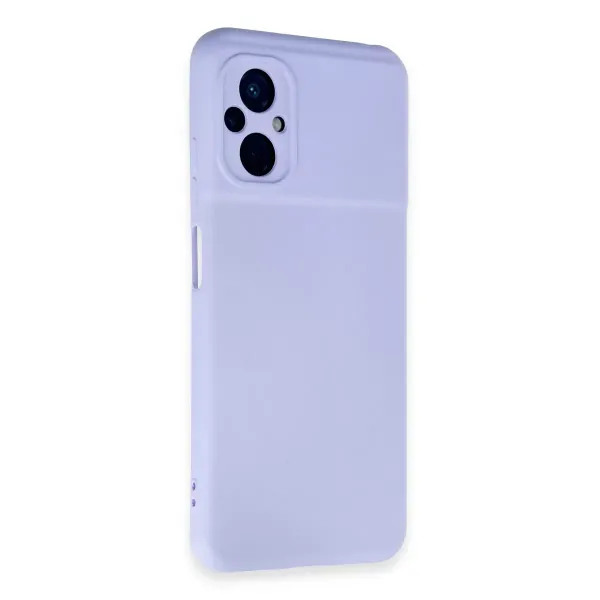 Xiaomi Poco M5 Kılıf Nano İçi Kadife Silikon - Lila