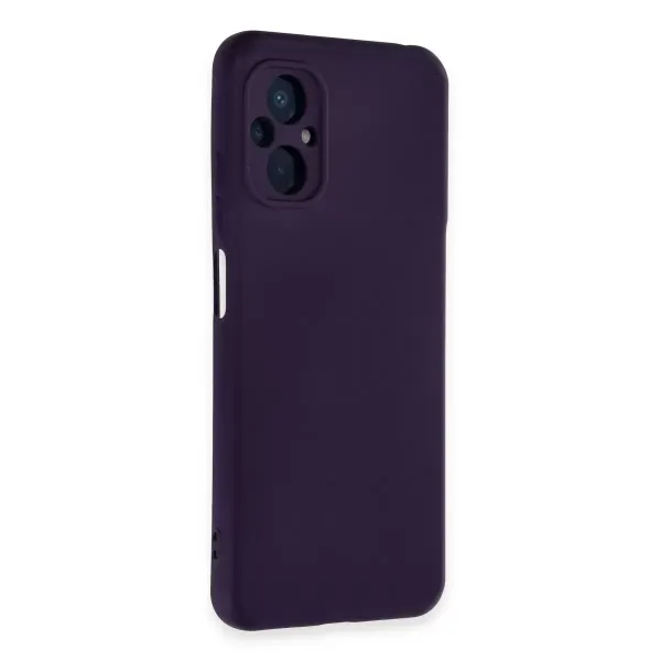Xiaomi Poco M5 Kılıf Nano İçi Kadife Silikon - Mor