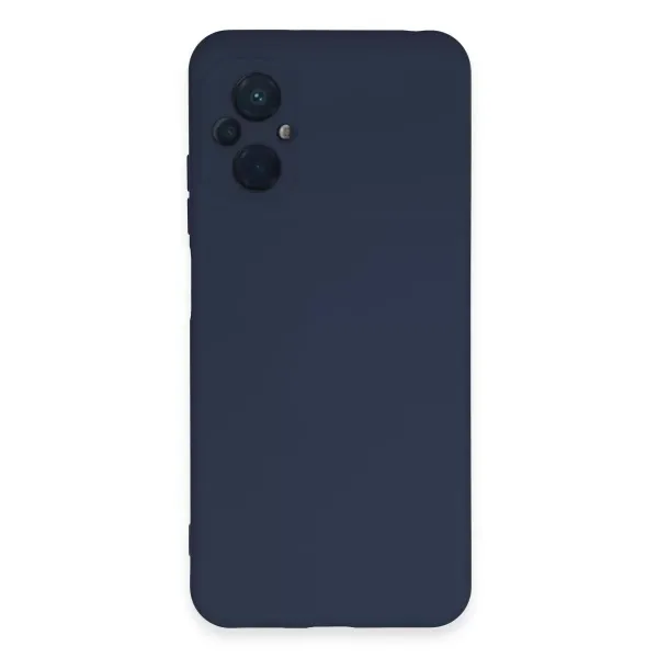 Xiaomi Poco M5 Kılıf Nano İçi Kadife Silikon - Lacivert