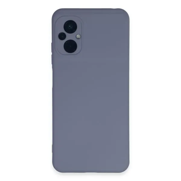 Xiaomi Poco M5 Kılıf Nano İçi Kadife Silikon - Gri