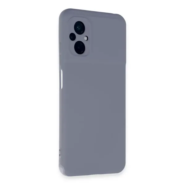 Xiaomi Poco M5 Kılıf Nano İçi Kadife Silikon - Gri