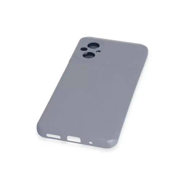 Xiaomi Poco M5 Kılıf Nano İçi Kadife Silikon - Gri
