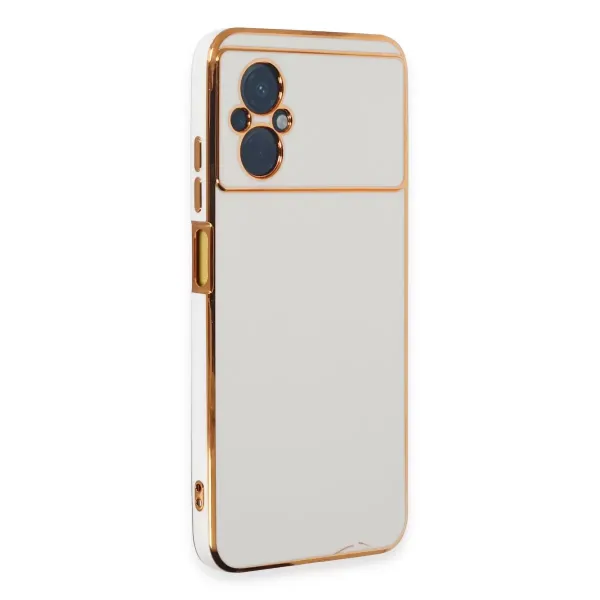 Xiaomi Poco M5 Kılıf Volet Silikon - Beyaz