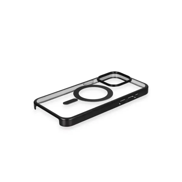 Apple İphone 15 Pro Kılıf Erozi Magsafe Kapak - Siyah