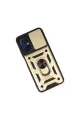 Xiaomi Poco M5 Kılıf Pars Lens Yüzüklü Silikon - Gold