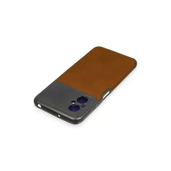 Xiaomi Poco M5 Kılıf Loop Deri Silikon - Kahverengi
