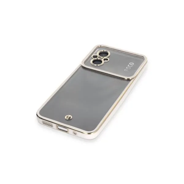 Xiaomi Poco M5 Kılıf Liva Lens Silikon - Beyaz