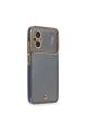 Xiaomi Poco M5 Kılıf Liva Lens Silikon - Mavi
