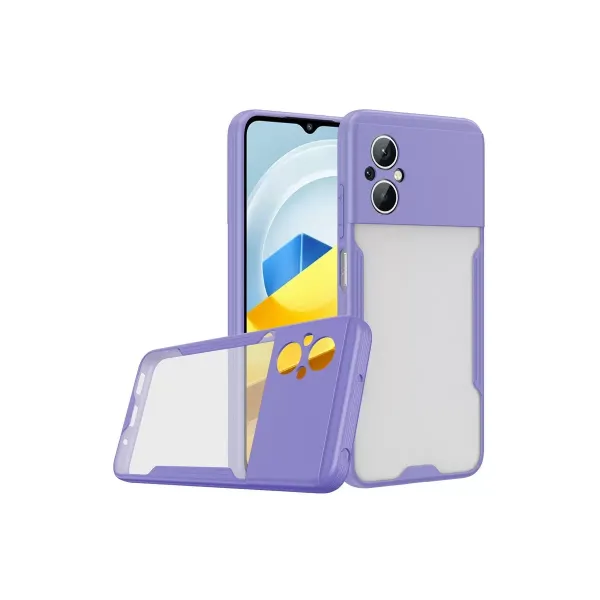 Xiaomi Poco M5 Kılıf Platin Silikon - Lila