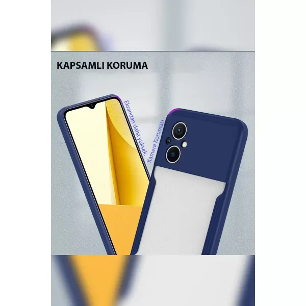 Xiaomi Poco M5 Kılıf Platin Silikon - Lacivert