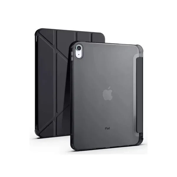 Apple İpad 2022 10.9 (10.nesil) Kılıf Kalemlikli Mars Tablet Kılıfı - Siyah