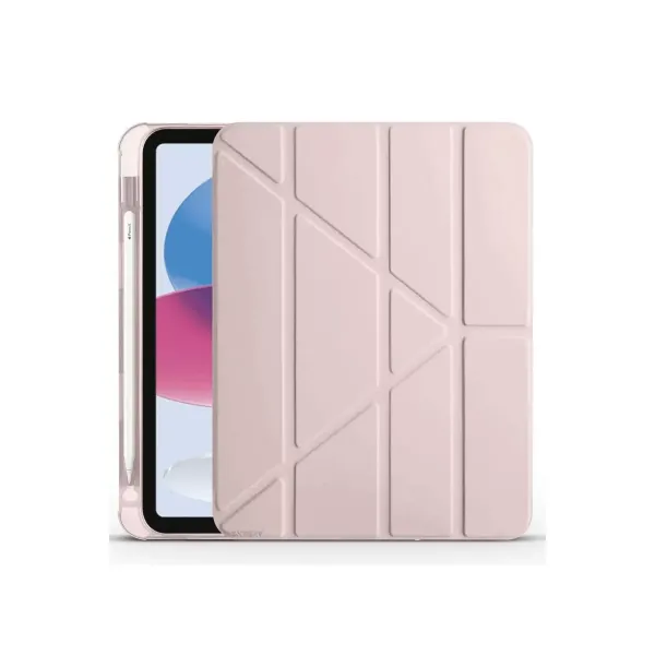 Apple İpad 2022 10.9 (10.nesil) Kılıf Kalemlikli Mars Tablet Kılıfı - Rose Gold