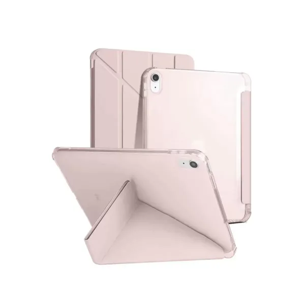 Apple İpad 2022 10.9 (10.nesil) Kılıf Kalemlikli Mars Tablet Kılıfı - Rose Gold
