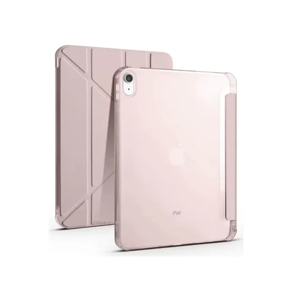 Apple İpad 2022 10.9 (10.nesil) Kılıf Kalemlikli Mars Tablet Kılıfı - Rose Gold