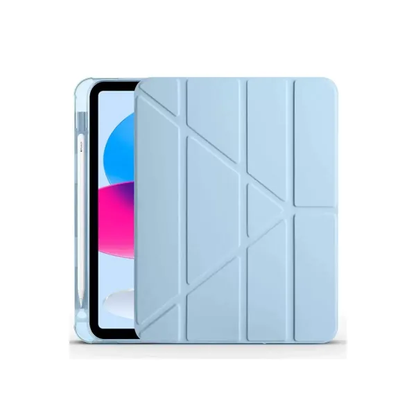Apple İpad 2022 10.9 (10.nesil) Kılıf Kalemlikli Mars Tablet Kılıfı - Mavi