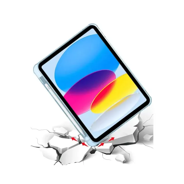 Apple İpad 2022 10.9 (10.nesil) Kılıf Kalemlikli Mars Tablet Kılıfı - Mavi